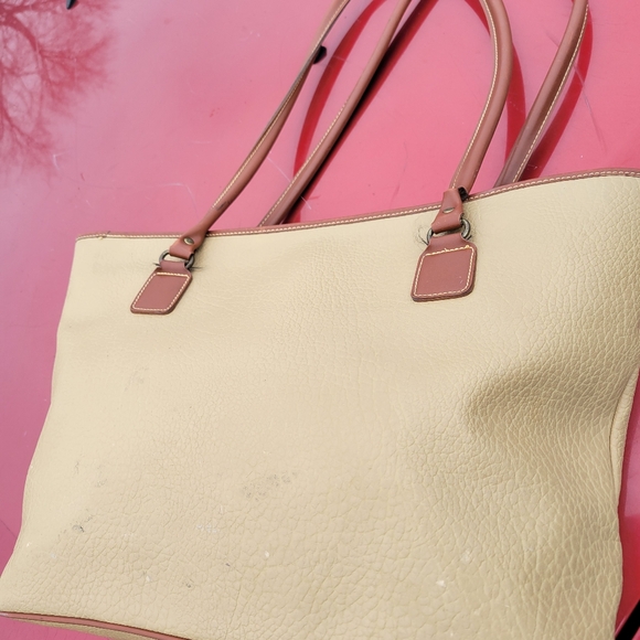 Vintage esprit leather satchel bag purse - Picture 8 of 12